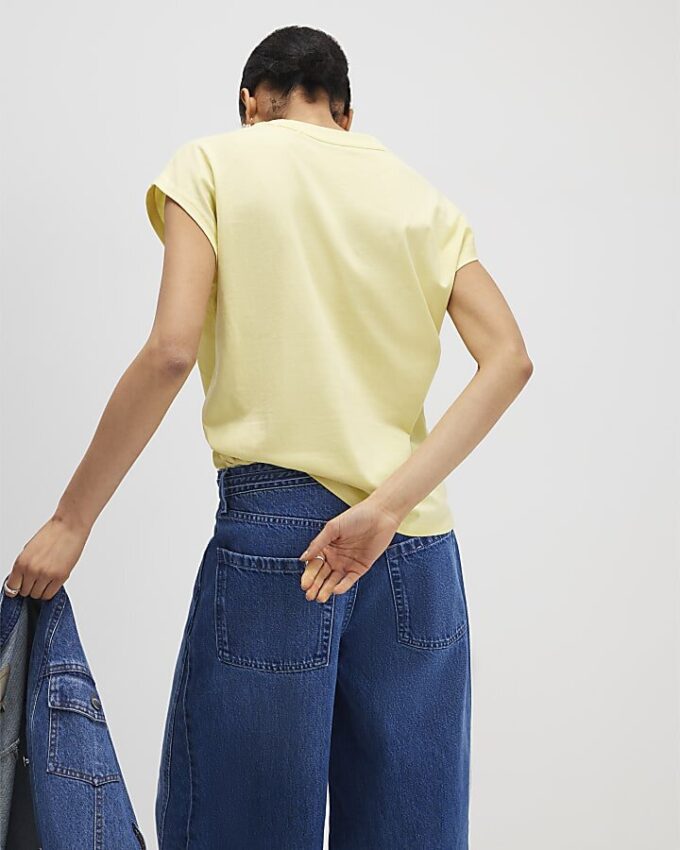 Yellow Grown On Sleeve T-Shirt