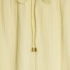 Yellow Long Sleeve Tie Back Beach Shirt
