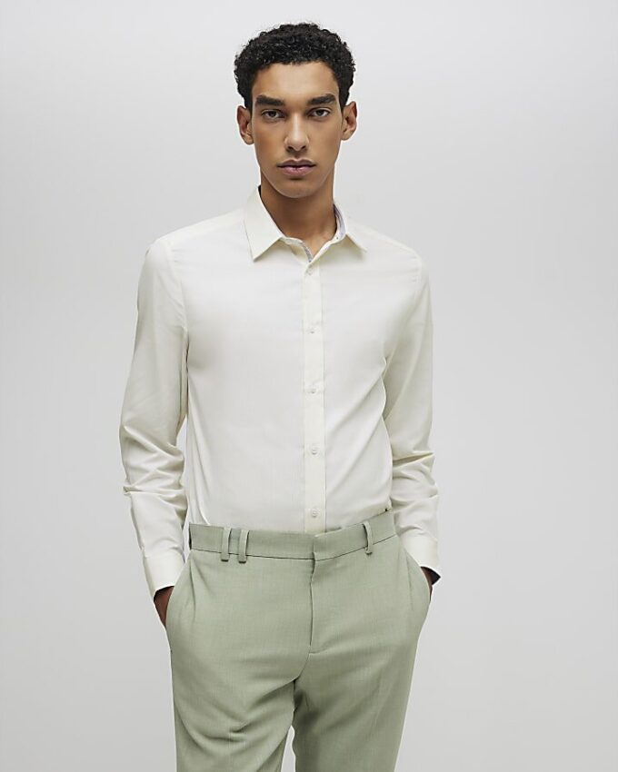 Yellow Slim Fit Premium Shirt